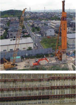 ECW機、壁面